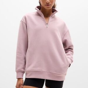 Athleta Forever Fleece 1/4 Zip Sweatshirt